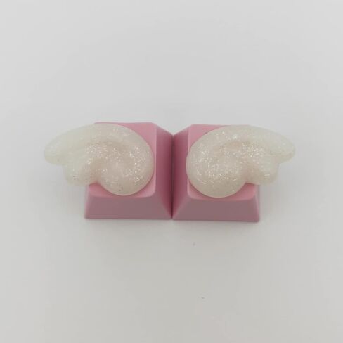 Handmade Cute Keycaps,Compatible with Cherry MX Switches Mechanical Keyboard Pink PBT Keycap,Computer Gaming Keyboards Key Caps,Artisan ESC OEM Profile R4 Key Cap (Pink) in Kuwait