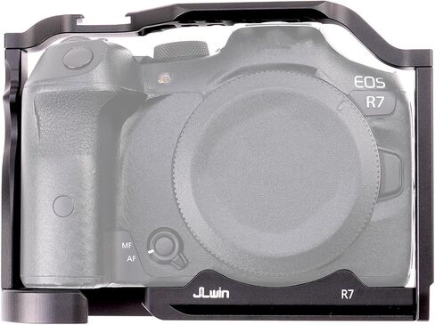 قفص JLWIN r7 لكاميرا Canon R7، لوحة تحرير سريعة لـ Arca-Swiss، فتحات لولبية 1/4 بوصة و3/8 بوصة وسكك ناتو لملحقات الكاميرا in Kuwait