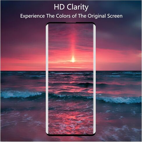YIFNTANG [عبوة من قطعتين] واقي شاشة من الزجاج المقوى لهاتف Motorola Moto Edge، منحني ثلاثي الأبعاد، صلابة 9H، مضاد للخدش، شفاف عالي الدقة، متوافق مع Motorola Moto Edge in Kuwait