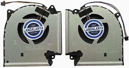 LANDALANYA CPU + GPU Fan for Asus ROG Strix G533Q G533QM QR G533QS G533Z ZW ZX ZS ZM G513QR G513IM G513IR QM G513QY G713IM G713IR QM G713QR G733QM QR G733QS G533ZW-AS94 Series FNAA FNAB DC12V 1A Fan in Saudi Arabia