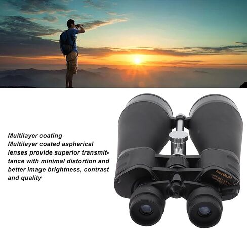 منظار 30-260 × 160، مناظير عالية الطاقة للبالغين، منظار خارجي وعلم الفلك عيار 80 ملم، رؤية القمر الفلكية 180 متر 1000 متر، لمشاهدة الطيور والصيد والسفر in Kuwait