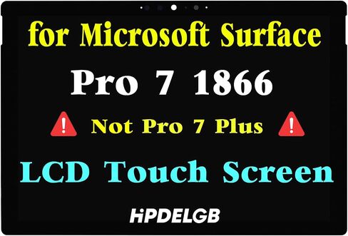 شاشة بديلة 12.3 انش لجهاز مايكروسوفت سيرفس برو 7 1866 2019 C02XR7Y9JG5H LP123WQ1 LP123WQ2 شاشة LCD تعمل باللمس (فقط لشاشة 12.3 انش) من اتش بي دي ال جي بي in Kuwait