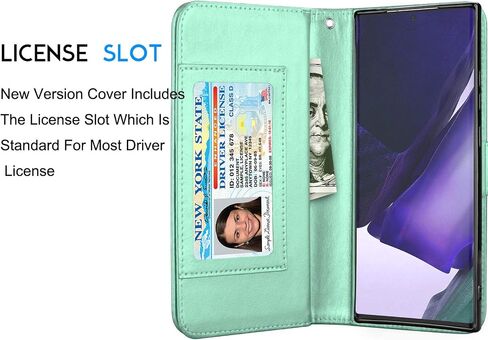 Tekcoo Galaxy Note 20 Case, Galaxy Note 20 Wallet Case, Luxury Cash Credit Card Slots Holder Carrying Folio Flip PU Leather Cover [Detachable Magnetic Hard Case] Kickstand for Samsung Note20 -Black in Saudi Arabia
