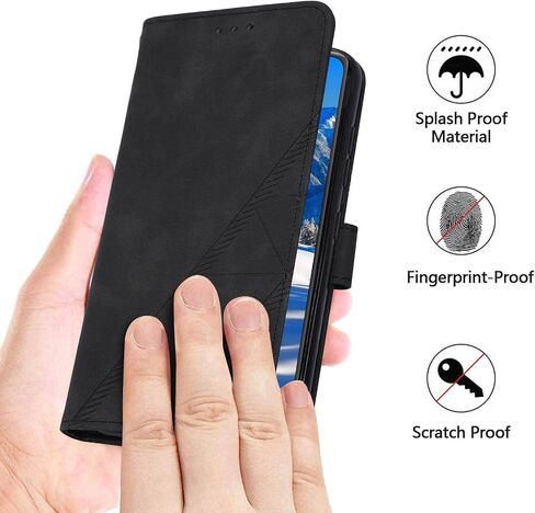 S23 Ultra Case Wallet,for Samsung S23 Ultra Case,[Kickstand][Wrist Strap][Card Holder Slots] TPU Interior Protective S23 Ultra Phone Case Leather Folio Flip Cover for Galaxy S23 Ultra Case (Red) in Saudi Arabia