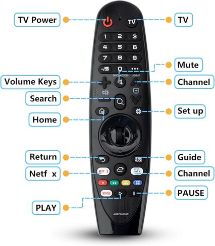 جهاز تحكم عن بعد عالمي لتلفزيون LG الذكي جهاز تحكم سحري متوافق مع جميع موديلات تلفزيونات LGLG (بدون قدرات الصوت والمؤشر) in Kuwait