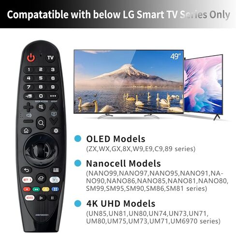 جهاز تحكم عن بعد عالمي لتلفزيون LG الذكي جهاز تحكم سحري متوافق مع جميع موديلات تلفزيونات LGLG (بدون قدرات الصوت والمؤشر) in Kuwait