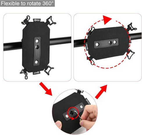 كوزموس ميني تابلت حامل دوار دراجة تابلت جبل 360 قابل للتعديل قرطاسية تمرين دراجة تابلت مشبك سير سير دراجة بيضاوي للجيم الداخلي متوافق مع آيباد ميني / إير 8 بوصة - 12 بوصة in Kuwait