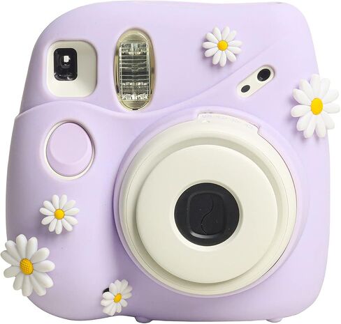 حافظة Rieibi Mini 7+ - حافظة كاميرا كريستالية شفافة لكاميرا Fujifilm Mini 7 Plus الفورية - غطاء نسخة مطورة مع حزام كتف قابل للإزالة in Saudi Arabia