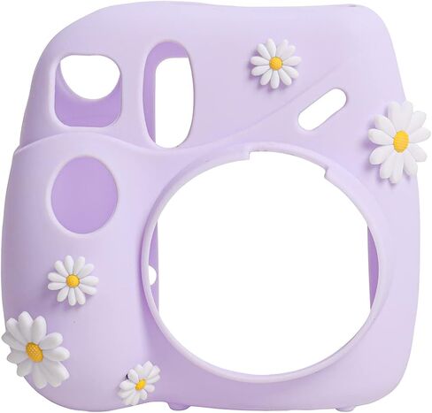 حافظة Rieibi Mini 7+ - حافظة كاميرا كريستالية شفافة لكاميرا Fujifilm Mini 7 Plus الفورية - غطاء نسخة مطورة مع حزام كتف قابل للإزالة in Saudi Arabia