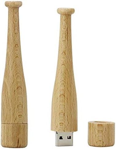 Aneew 16GB بندريف الجدة ثلاثية الأبعاد مضرب بيسبول خشبي نموذج محرك فلاش USB ذاكرة عصا U القرص الإبهام هدية in Kuwait