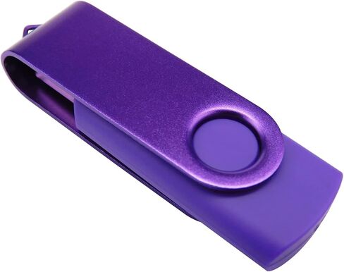محركات أقراص فلاش USB ذات سعة صغيرة، محركات أقراص إبهامية مع 1 OTG (Micro USB) ومحول واحد من النوع C (USB-C) للهاتف المحمول (أرجواني 128 ميجابايت) in Kuwait