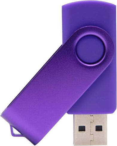 محركات أقراص فلاش USB ذات سعة صغيرة، محركات أقراص إبهامية مع 1 OTG (Micro USB) ومحول واحد من النوع C (USB-C) للهاتف المحمول (أرجواني 128 ميجابايت) in Kuwait