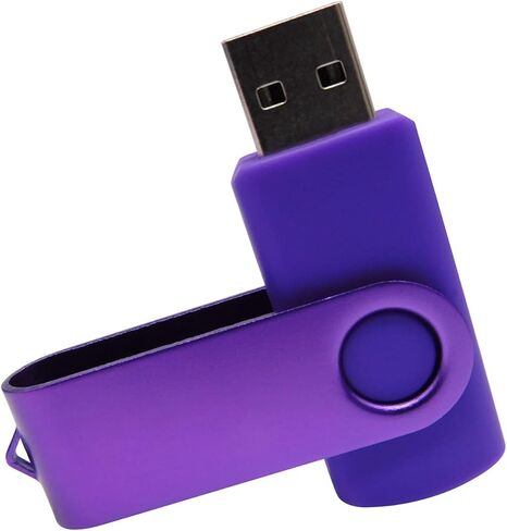 محركات أقراص فلاش USB ذات سعة صغيرة، محركات أقراص إبهامية مع 1 OTG (Micro USB) ومحول واحد من النوع C (USB-C) للهاتف المحمول (أرجواني 128 ميجابايت) in Kuwait