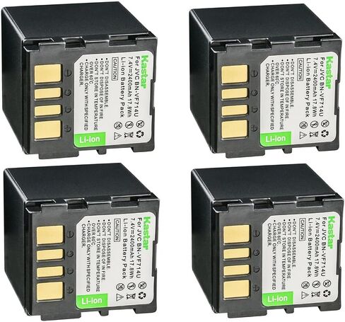 بطارية Kastar BN-VF714 قطعة واحدة بديلة لـ JVC GR-D347 GR-D347U GR-D347US GR-D350 GR-D350AA GR-D350AC GR-D350AG GR-D350AH GR-D350E GR-D350EK GR-D350ER GR-D350EX GR-D350EZ كاميرا GR-D350U in Kuwait