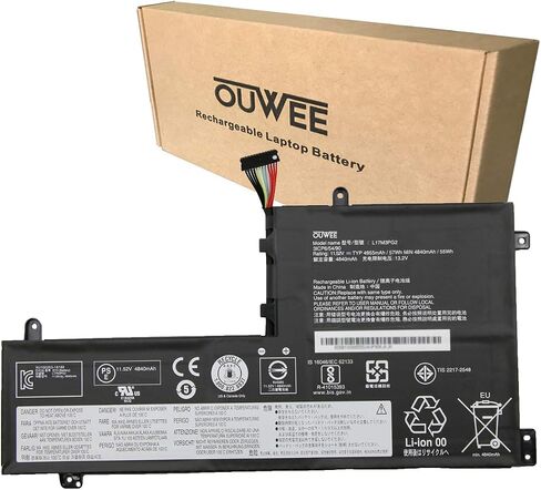 بطارية كمبيوتر محمول OUWEE L17M3PG2 متوافقة مع Lenovo Legion Y7000-2019 Y7000P-1060 Y530-15ICH-1060 Y540-15IRH Y540-17IRH Series L17C3PG2 5B10Q88555 5B10Q88559 11.52V 57Wh 4955mAh (طويلة) الخط) in Saudi Arabia