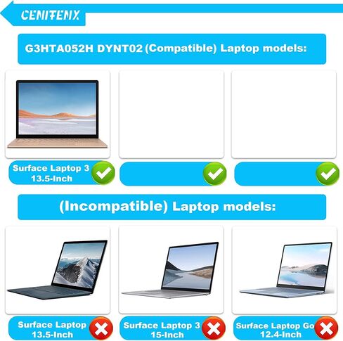 استبدال بطارية CENIFENX G3HTA052H G3HTA053H DYNT02 لجهاز Microsoft Surface Laptop 3، 13.5 بوصة طراز 1867 1868 Series Laptop 7.58V، 45.8Wh، 6041mAh، (ليس لجهاز Surface Laptop 3 15 بوصة) in Kuwait