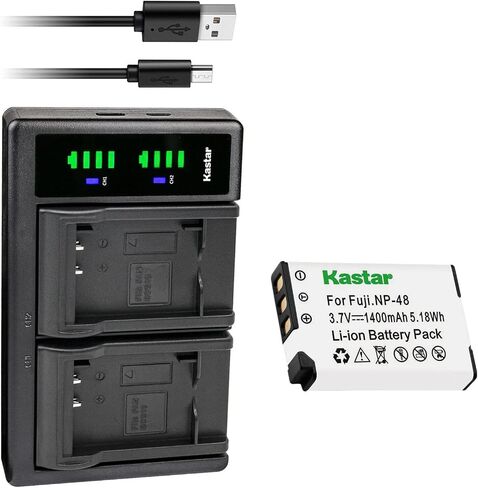 Kastar LTD2 USB Battery Charger Replacement for Fujifilm NP-48 FNP-48 NP48 FNP48 Battery, Fujifilm XQ1 Digital Camera, Fujifilm XQ2 Digital Camera in Kuwait