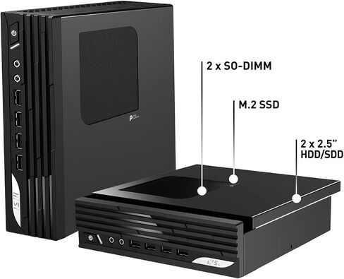 كمبيوتر مكتبي MSI PRO DP21، Intel Core i7-13700، UHD 770، ذاكرة 16 جيجا، 500 جيجا SSD، WiFi 6 AX211، Windows 11 PRO/3Y ضمان في الموقع (13M-495US)، أسود in Kuwait