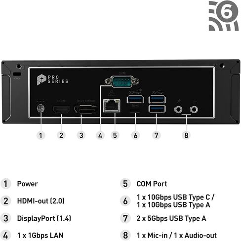 كمبيوتر مكتبي MSI PRO DP21، Intel Core i7-13700، UHD 770، ذاكرة 16 جيجا، 500 جيجا SSD، WiFi 6 AX211، Windows 11 PRO/3Y ضمان في الموقع (13M-495US)، أسود in Kuwait