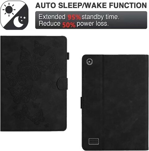 Dteck Clear Case for Kindle Fire 7 Tablet (7 Inch, 9th/7th/5th Generation, 2019/2017/2015 Release) - Crystal Clear Back Cover Case Durable Silicone Protector Slim Fit Lightweight Case Cover (Clear) in Kuwait