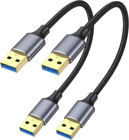 USB 3.0 Cable 1FT 2-Pack, Short USB A Male to Male Cable in Saudi Arabia