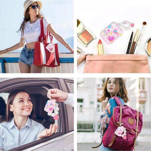 Mainrenka Cute Star Airpod Pro Case with Keychain Compatible with Kawaii Aesthetic Airpods Pro Case for Women Girl in Kuwait