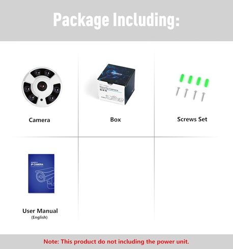 كاميرا REVOTECH Dome Fisheye POE IP، HD 3MP كاميرا أمان داخلية ONVIIF عدسة 1.7 مم 6 صفيف LED IR رؤية ليلية P2P عرض عن بعد CCTV كاميرا فيديو H.265/H.264(IF02-P أبيض) in Kuwait