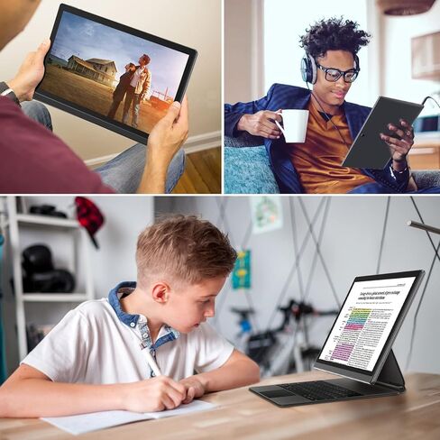 تابلت MESWAO مقاس 14.1 بوصة يعمل بنظام Android مع شاشة كبيرة 1080 بكسل عالية الدقة، أجهزة لوحية WiFi 6 مع عمر بطارية 10000 مللي أمبير في الساعة 10 ساعات، 8+128 جيجا، توسيع 512 جيجا، إصدار 2023 - رمادي in Kuwait