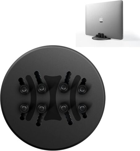 Magnetic Laptop & Mac Mini Vertical Stand Organizer, enGMOLPHY Magnetic Laptop Computer Holder Desktop Stand for New Retina Apple MacBook Pro/Air, Mac Mini, Apple TV, iPad Pro and Cell Phones in Kuwait