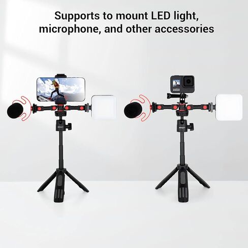 SmallRig الحذاء البارد محول تركيب تدوير المزدوج الحذاء البارد تمديد قوس الحذاء الساخن محول تركيب ل مصباح ليد/ميكروفون 3483B in Kuwait