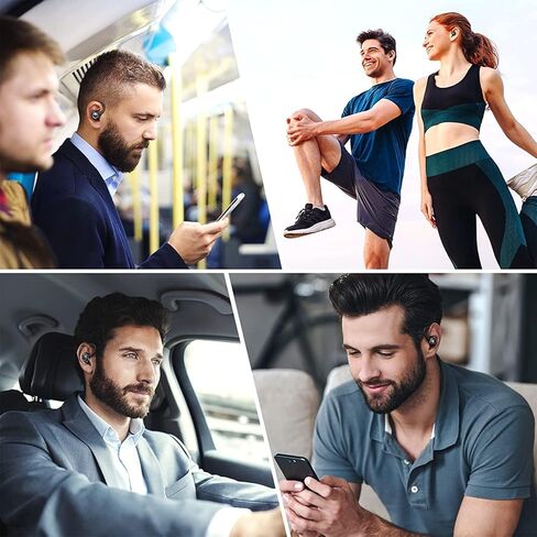 سماعات أذن لاسلكية، سماعات رأس بلوتوث 5.3 رياضية، سماعة أذن بلوتوث مع ميكروفون عميق، سماعات أذن لاسلكية بخاصية إلغاء الضوضاء، سماعات أذن مع خطافات أذن IP7 مقاومة للماء لهاتف iPhone/Android in Kuwait