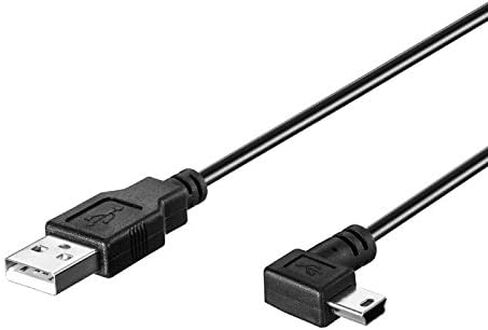 3M USB A to Mini B USB Cable 90 Degree Data Sync Charge Cord with 5 pcs Wiring Clips for Nextbase Dash Cam Car GPS Navigator DVR Digital Camera (Right Angle) in Saudi Arabia