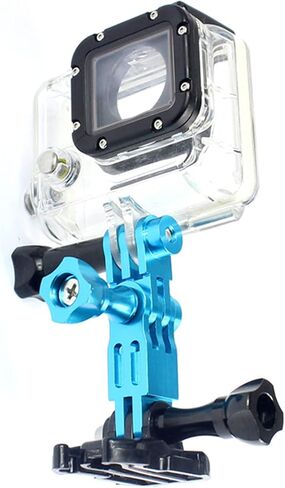 Aluminum 1/4 Inch Tripod Mount Adapter, 2 Pieces, Black & Red, for GoPro Hero 11/10/9/8/7/6/5/4/3 Session DJI OSMO AKASO Campark YI Action Camera in Saudi Arabia