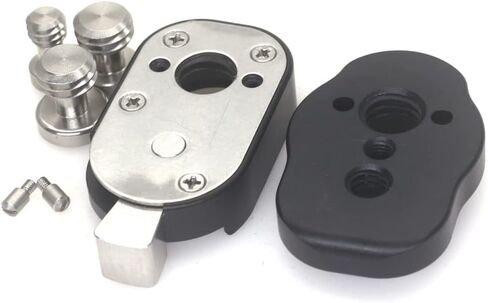 Mini Quick Release Plate System with 3/8 Screws M3 for Camera Monitors, Arms, Accessories, Microphones, Key Lights (Gold) in Saudi Arabia