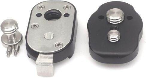 Mini Quick Release Plate System with 3/8 Screws M3 for Camera Monitors, Arms, Accessories, Microphones, Key Lights (Gold) in Saudi Arabia