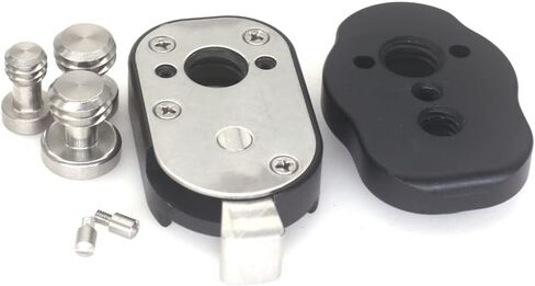 Mini Quick Release Plate System with 3/8 Screws M3 for Camera Monitors, Arms, Accessories, Microphones, Key Lights (Gold) in Saudi Arabia