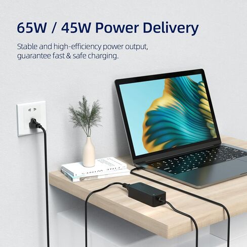 65W 45W USB C Charger Compatible with Lenovo 4x20m26268 Laptop (with UL Safety Certification) in Saudi Arabia