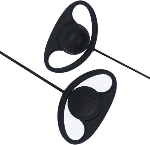 Walkie Talkie Earpiece with Mic 2 Pin D Shape Ear-Clip Headset in Saudi Arabia