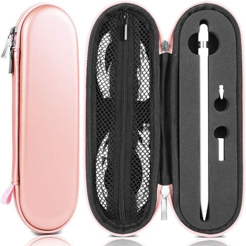 TITACUTE for Apple Pencil Case Carrying Case Hard Foam Zipper Shockproof Protective Travel iPencil Case Holder for Apple Pencil 1st Generation 2nd Gen for iPad 10 Pro Stylus Pen Charger Cable Adapter in Kuwait