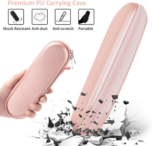 TITACUTE for Apple Pencil Case Carrying Case Hard Foam Zipper Shockproof Protective Travel iPencil Case Holder for Apple Pencil 1st Generation 2nd Gen for iPad 10 Pro Stylus Pen Charger Cable Adapter in Kuwait