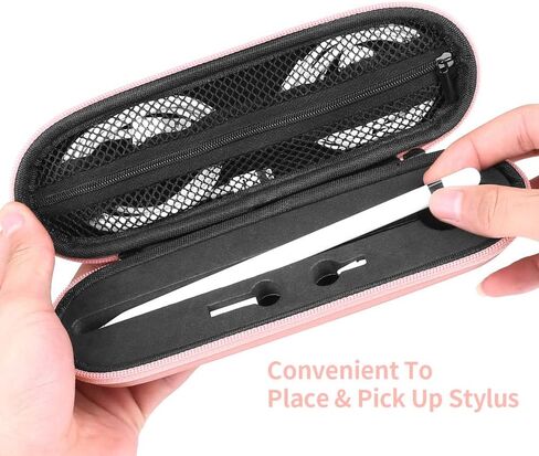 TITACUTE for Apple Pencil Case Carrying Case Hard Foam Zipper Shockproof Protective Travel iPencil Case Holder for Apple Pencil 1st Generation 2nd Gen for iPad 10 Pro Stylus Pen Charger Cable Adapter in Kuwait