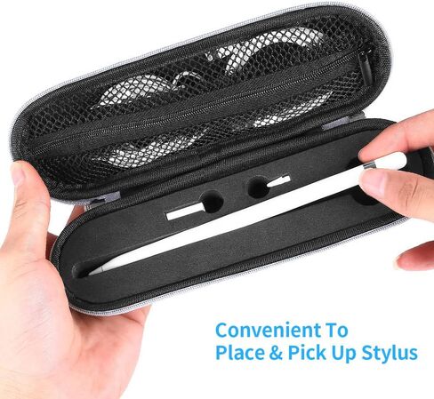 TITACUTE for Apple Pencil Case Carrying Case Hard Foam Zipper Shockproof Protective Travel iPencil Case Holder for Apple Pencil 1st Generation 2nd Gen for iPad 10 Pro Stylus Pen Charger Cable Adapter in Kuwait