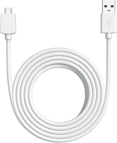 كابل طاقة Ring بطول 10 أقدام من USB-A إلى Micro USB للكاميرا الداخلية - أسود in Kuwait