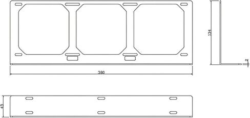 دعامة تثبيت المبرد من بيكسكي - 360 ملم (B-ST-3FN) in Kuwait