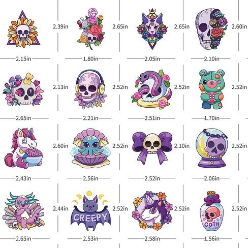 مجموعة 100 قطعة من ملصقات الفينيل القوطية اللطيفة، ملصقات رعب رائعة مقاومة للماء لزجاجة المياه، سجل القصاصات، الكمبيوتر المحمول، حافظة الهاتف، الفتيات المراهقات والبالغين حزمة هدايا قوطية لطيفة in Kuwait