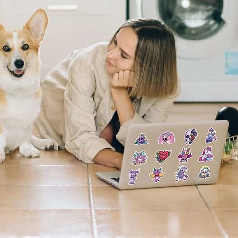 مجموعة 100 قطعة من ملصقات الفينيل القوطية اللطيفة، ملصقات رعب رائعة مقاومة للماء لزجاجة المياه، سجل القصاصات، الكمبيوتر المحمول، حافظة الهاتف، الفتيات المراهقات والبالغين حزمة هدايا قوطية لطيفة in Kuwait