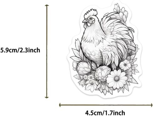 50Pcs Black and White Stickers for Water Bottle, Waterproof Anime Animals Stickers for Laptop, Hydroflasks, Skateboard, Suitcase, Bicycle, Scrapbooking Cool Stickers Pack for Teens and Adults in Kuwait