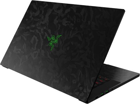 Razer Skin Vinyl Laptop Wrap: Blade 15 - Full Wrap - Premium 3M Cast Vinyl - Scratch Resistant - Unique Designs & Finishes - Easy Application - Lenticular Camo - Black in Kuwait