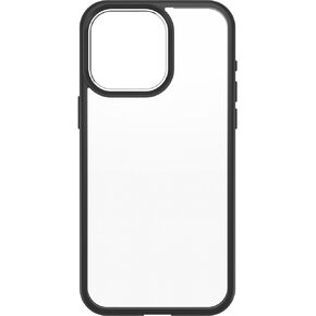 OtterBox iPhone 15 Pro MAX (Only) Prefix Series Case - BLACK CRYSTAL, ultra-thin, pocket-friendly, raised edges protect camera & screen, wireless charging compatible