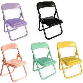 هيويو حامل موبايل صغير محمول قابل للطي على شكل كرسي متعدد الزوايا بتصميم عالمي متعدد الزوايا للمكتب، حامل هاتف محمول صغير قابل للطي، 5 قطع in Kuwait